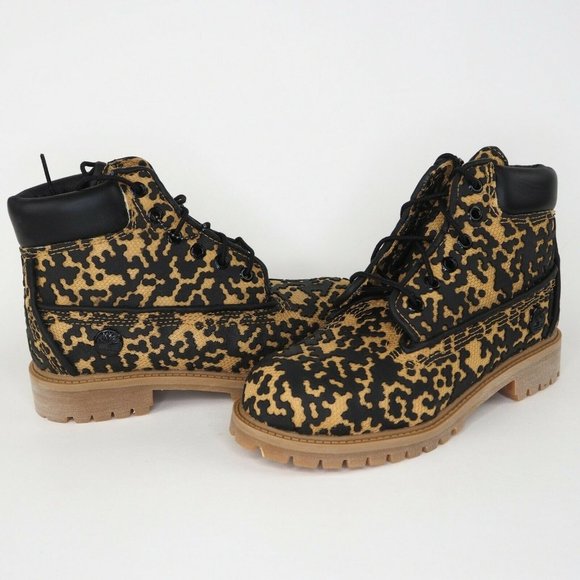 Timberland 6 Inch Classic Vent Tech Series Boys Boots Leather Wheat - Picture 7 of 11